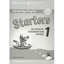 Cambridge English Starters 1 for Revised Exam from 2018 Answer Booklet