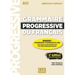 Grammaire Progressive du Francais 2e Edition Debutant Complet A1.1 Livre + CD