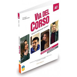 Via Del Corso A2 Libro dello professore ed esercizi CD audio (2) + DVD 