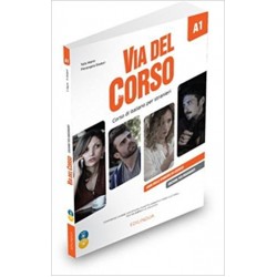 Via Del Corso A1 Libro dello professore ed esercizi CD audio (2) + DVD 