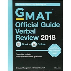 GMAT Official Guide 2018 Verbal Review: Book + Online