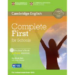 Complete First for Schools SB Pack (SBw/o Answers with CD-ROM,WB w/o Answers with AudioCD)