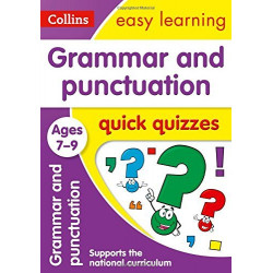 Collins Easy Learning: Grammar and Punctuation Quick Quizzes Ages 7-9